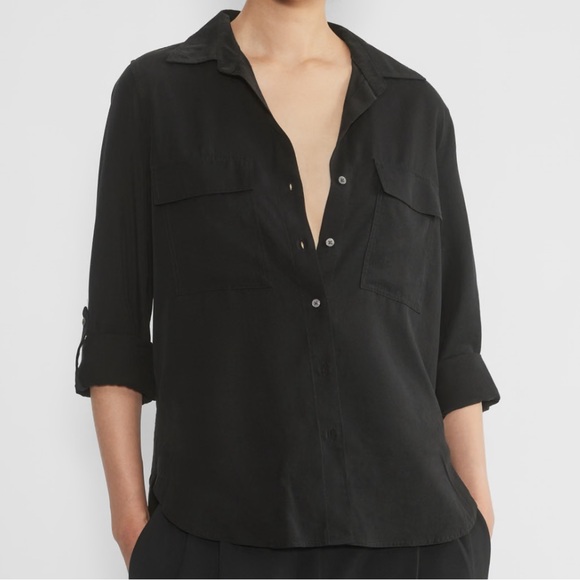 Aritzia Babaton color black Utility Shirt - Picture 5 of 8